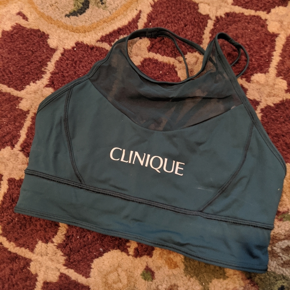 Limited Edition "Clinique" sports Bra LuLuLemon